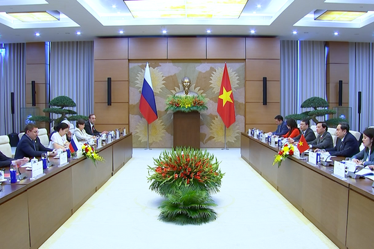 Chủ tịch Quốc hội Trần Thanh Mẫn tiếp Bí thư Đại hội đồng Đảng Chính trị nước Nga thống nhất, Phó Chủ tịch thứ nhất Hội đồng Liên bang Nga