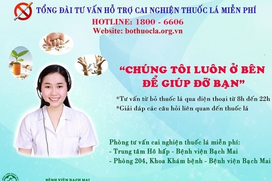 Từ tổng đài tư vấn đến hành trình hỗ trợ người nghiện thuốc lá