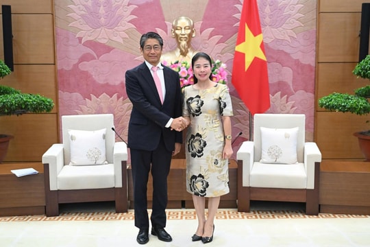 Phó Chủ nhiệm Văn phòng Quốc hội Lê Thu Hà tiếp Đại sứ Nhật Bản