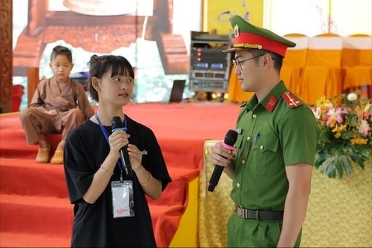 Tuyên truyền an toàn giao thông tại các khoá tu mùa hè