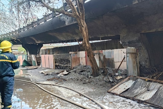 Loại trừ nguyên nhân do con người tác động tại vụ cháy ở chân cầu Vĩnh Tuy