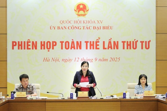 Ủy ban Công tác đại biểu họp Phiên toàn thể lần thứ tư