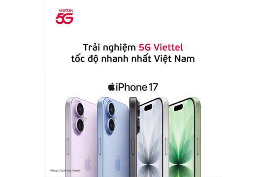 Viettel ra mắt gói cước 5G “chính hiệu” cho iPhone 17