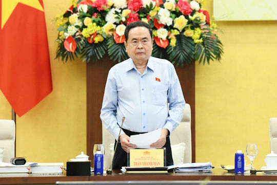 Chủ tịch Quốc hội Trần Thanh Mẫn chủ trì Phiên họp thứ hai của Hội đồng Bầu cử quốc gia