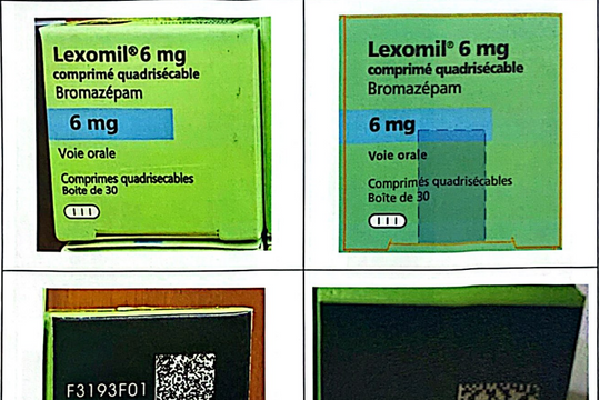 Truy tìm thuốc Lexomil ® 6mg có dấu hiệu giả mạo