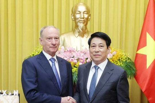 Chủ tịch nước Lương Cường tiếp Trợ lý Tổng thống Nga, Chủ tịch Hội đồng Biển Liên bang Nga