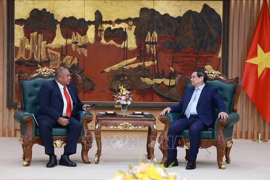 Thủ tướng Phạm Minh Chính tiếp Bộ trưởng Ngoại giao và Hợp tác Timor - Leste