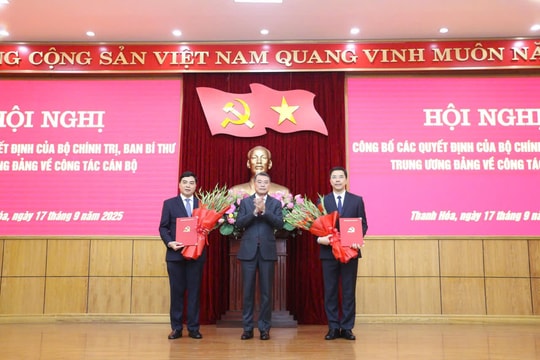 Thanh Hóa có 2 tân Phó Bí thư Tỉnh ủy