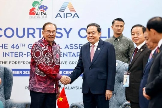 Chủ tịch Quốc hội Trần Thanh Mẫn hội kiến Thủ tướng Malaysia