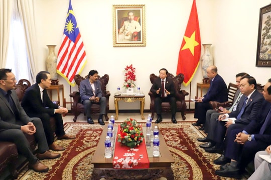 Phó Thủ tướng Trần Hồng Hà tiếp lãnh đạo một số hiệp hội, doanh nghiệp Malaysia