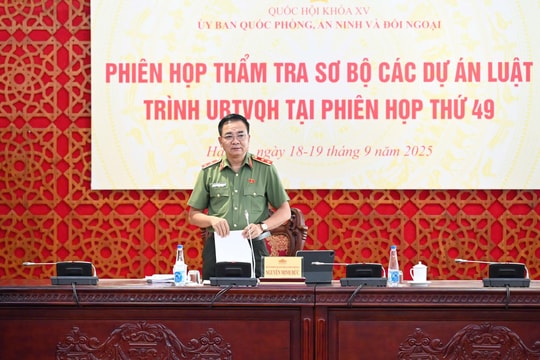 Thường trực Ủy ban Quốc phòng, An ninh và Đối ngoại thẩm tra sơ bộ dự án Luật Bảo vệ bí mật nhà nước (sửa đổi)