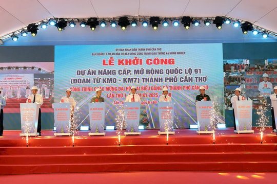 TP. Cần Thơ khởi công, khánh thành 18 công trình trọng điểm chào mừng Đại hội Đảng bộ thành phố lần thứ I