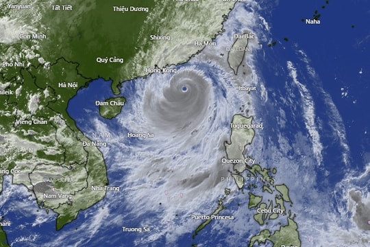 Cập nhật: Siêu bão số 9 Ragasa giảm 1 cấp, di chuyển vào nước ta