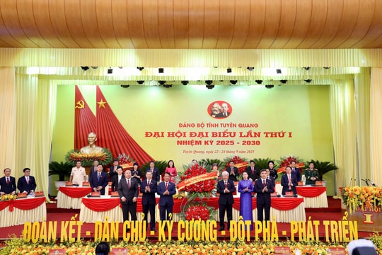 Ban Thường vụ tỉnh Tuyên Quang nhiệm kỳ 2025 - 2030 gồm 22 đồng chí