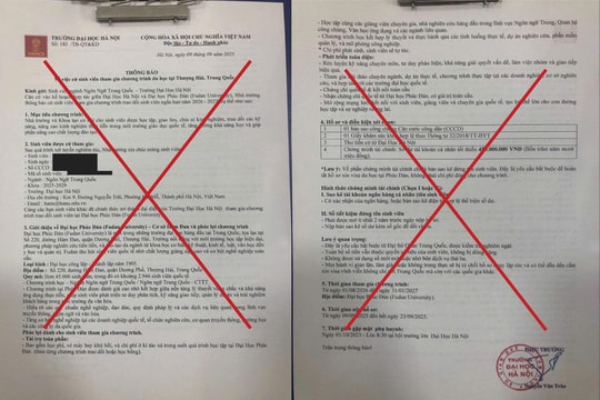 Trường Đại học Hà Nội lưu ý sinh viên cảnh giác trước thông tin giả mạo về chương trình du học