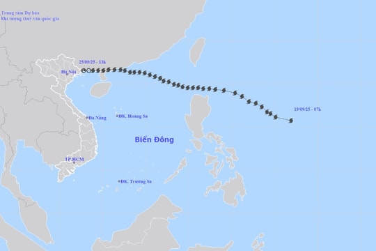 Cập nhật: Áp thấp nhiệt đới suy yếu thành áp thấp trên khu vực Quảng Ninh