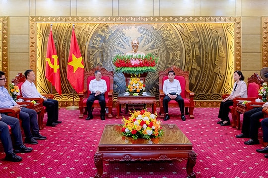 Bí thư Tỉnh ủy Bắc Ninh Nguyễn Văn Gấu tiếp lãnh đạo Tập đoàn Goertek