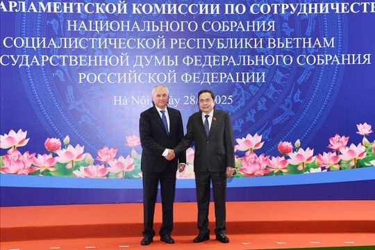 Chủ tịch Quốc hội Trần Thanh Mẫn và Chủ tịch Duma Quốc gia Quốc hội Liên bang Nga đồng chủ trì phiên họp Ủy ban liên nghị viện