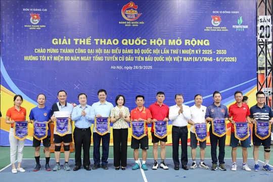 Phó Chủ tịch Quốc hội Nguyễn Thị Thanh dự Giải thể thao Quốc hội mở rộng năm 2025