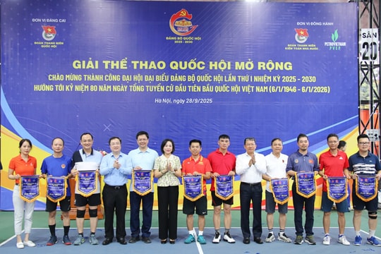 Giải thể thao Quốc hội mở rộng 2025: Gắn kết, lan tỏa tinh thần rèn luyện sức khỏe