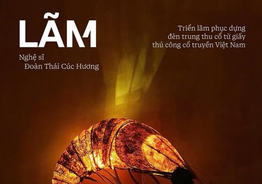 Trưng bày các tác phẩm đèn Trung thu cổ phục dựng từ giấy dó