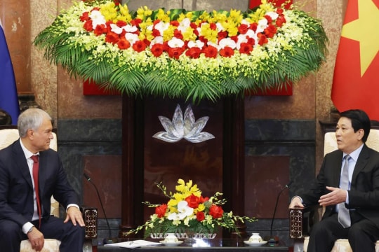 State President receives Chairman of Russian State Duma