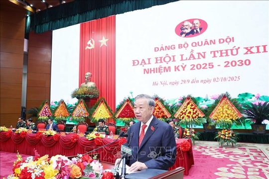 Tổng Bí thư Tô Lâm: Đảng bộ Quân đội và toàn quân cần "hội tụ đoàn kết, hội tụ ý chí, hội tụ nhân tài, hội tụ sức mạnh"