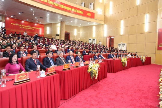 Khai mạc phiên trù bị Đại hội Đại biểu Đảng bộ tỉnh Hà Tĩnh lần thứ XX