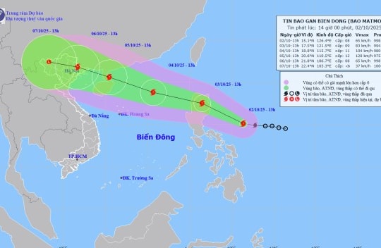 Bão số 11 MATMO di chuyển tốc độ nhanh, Bắc Bộ ảnh hưởng trực tiếp