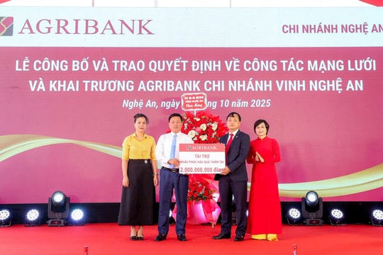 Chủ tịch HĐTV Agribank chỉ đạo khắc phục hậu quả bão lũ tại Nghệ An