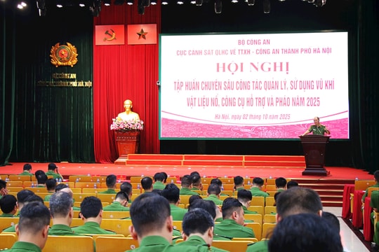 Công an Hà Nội tổ chức tập huấn chuyên sâu về công tác quản lý vũ khí, vật liệu nổ