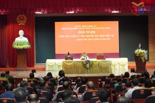 Đoàn ĐBQH tỉnh Quảng Ninh tiếp xúc cử tri 14 phường, xã trước Kỳ họp thứ Mười