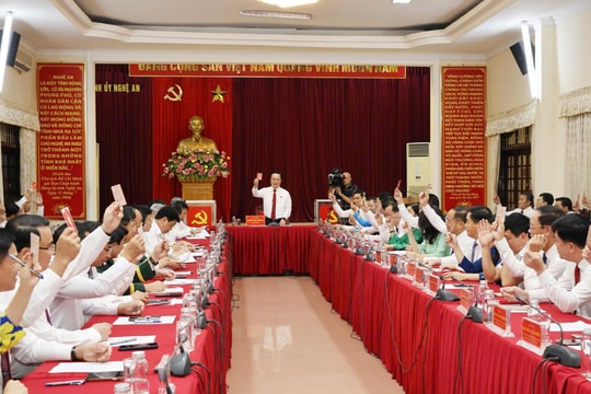 Ông Nguyễn Đức Trung tái đắc cử Bí thư Tỉnh ủy Nghệ An, nhiệm kỳ 2025-2030