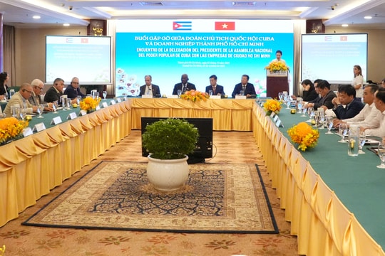 Chủ tịch Quốc hội Cuba gặp gỡ doanh nghiệp Việt Nam tại TP. Hồ Chí Minh