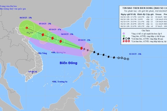 2 kịch bản di chuyển của bão số 11 MATMO đến Việt Nam