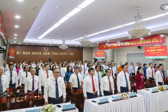 Khai mạc Kỳ họp thứ 5, HĐND tỉnh Đồng Nai Khoá X, nhiệm kỳ 2021-2026