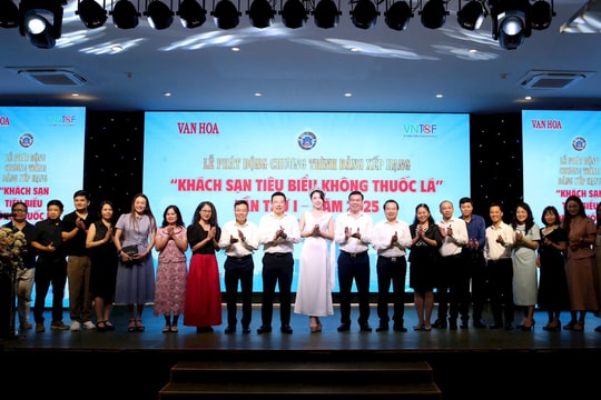 Sẽ công bố xếp hạng "Khách sạn tiêu biểu không thuốc lá"