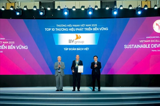 BV Group được vinh danh Top 10 Thương hiệu phát triển bền vững 2025