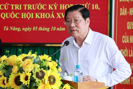 Trưởng Ban Nội chính Trung ương Phan Đình Trạc tiếp xúc cử tri tại Lâm Đồng