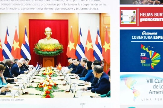 Cuban media highlights significance of top legislator’s Vietnam visit