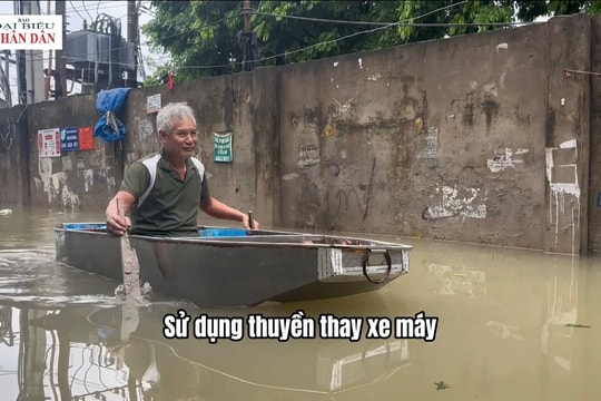 Trận ngập lịch sử tại làng bún Phú Đô (Hà Nội)