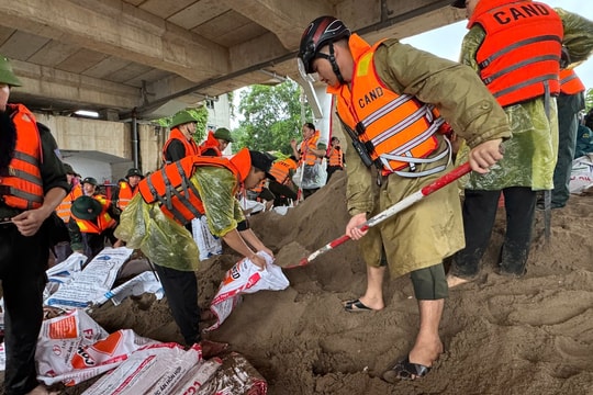 Công an tỉnh Thái Nguyên khẩn trương triển khai các biện pháp ứng phó với mưa lớn, ngập lụt