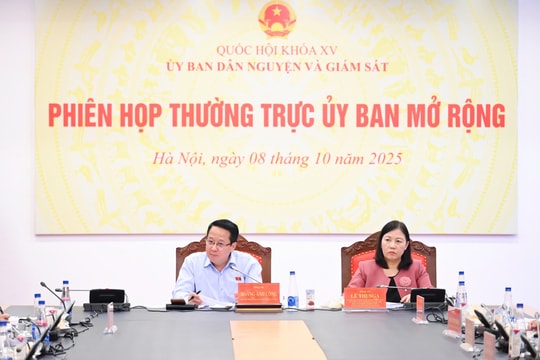 Thường trực Ủy ban Dân nguyện và Giám sát họp phiên mở rộng