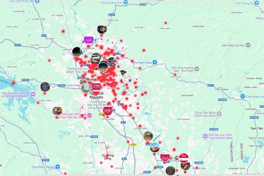 Hướng dẫn sử dụng bản đồ thông tin cứu hộ tại Thái Nguyên