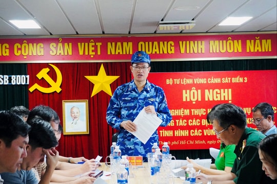 Vùng Cảnh sát biển 3 hoàn thành khảo sát, nắm tình hình các vùng biển, đảo ven bờ