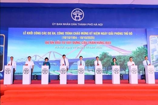 Hà Nội: Khởi công xây dựng cầu Trần Hưng Đạo