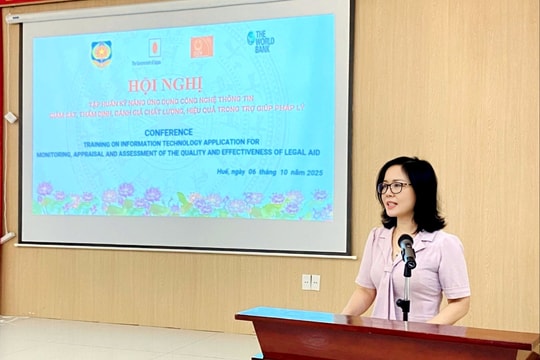 Ứng dụng công nghệ thông tin, nâng cao hiệu quả trợ giúp pháp lý