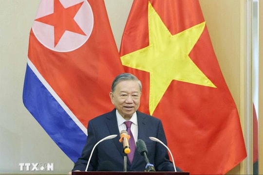 Tổng Bí thư Tô Lâm thăm Đại sứ quán Việt Nam tại Triều Tiên