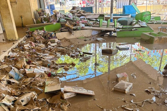 Thái Nguyên: Trường học gồng mình khắc phục hậu quả sau lũ lụt lịch sử, thiệt hại nặng nề