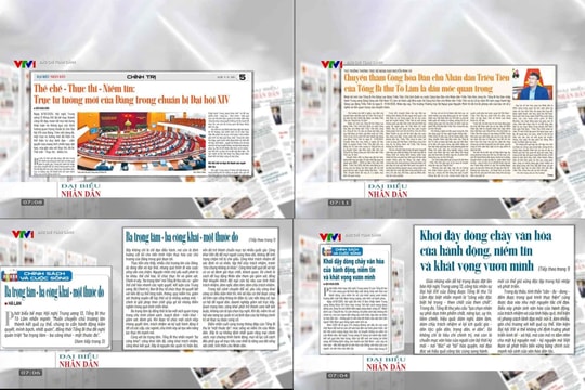 Báo chí toàn cảnh VTV1: Thể chế - Thực thi - Niềm tin: Trục tư tưởng mới của Đảng trong chuẩn bị Đại hội XIV